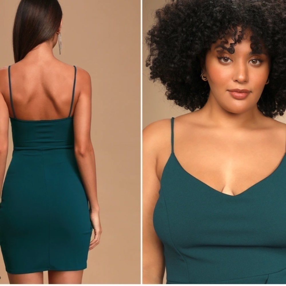 LULU's Elegant Sexy Chic Prom Wedding Formal Event Holiday Mini Dress - Picture 4 of 6